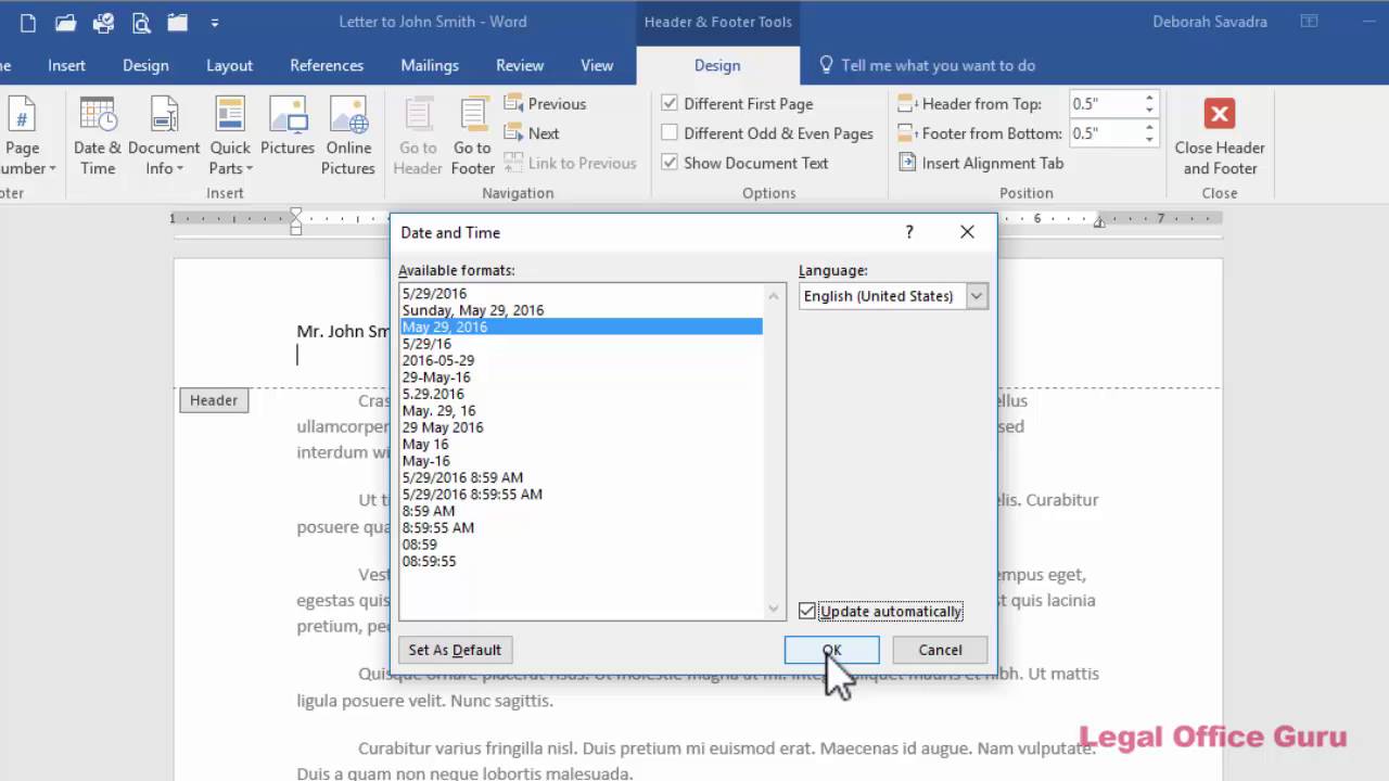 microsoft word collapsible header